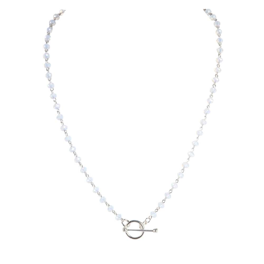 VIRGINS SAINTS & ANGELS VSA Delfina Rondelle White Opal & Silver
